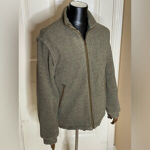 Beretta Men&quot;s Wind Barrier Full Zip Sweater w/Pockets,Brown, Medium‌